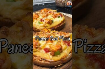 Paneer ka mazedaar twist! | Paneer Bun Pizza #shorts #Paneertikka #pizza #easyrecipe #recipe