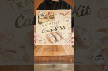 Trying a Cannoli Kit from Costco - Rachelli Cannolis #costco #costcofinds #cannoli #dessert #shorts