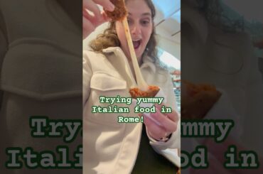 Trying yummy Italian foods in Rome! #romeitaly #romefood #rometravel #rome #italianfood
