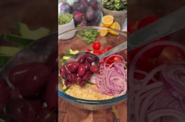 Greek Orzo Pasta Salad #recipe #cooking
