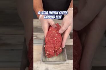 5-Star Italian Chef's Ground Beef Roulade Recipe | Secret Techniques Revealed #shorts