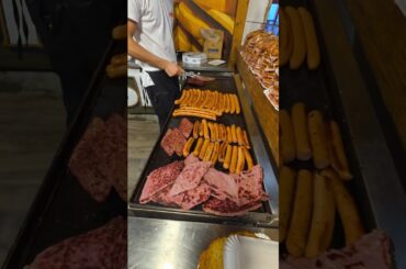 Cooking Italian Sausages. Italy Street Food