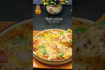 Roti pizza #pizzapie #food #recipe #viralshort #indianrecipe #trendingshorts #cooking #newrecipe