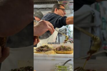 Trying Lampradetto in Florence Italy- beef from the fourth cows stomach!