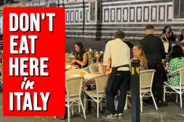 How to Avoid Italian Tourist Trap Restaurants