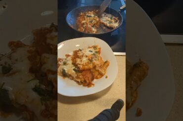 Lasagne in the pan.  so delicious#food #pasta