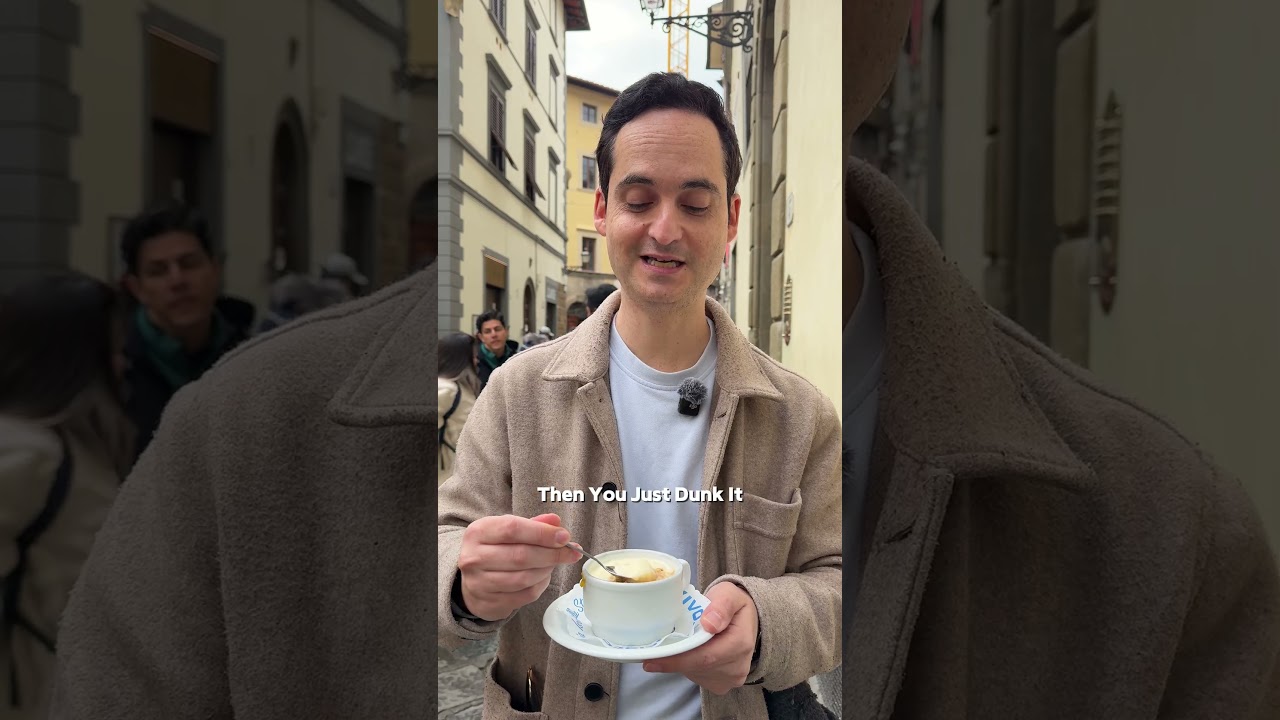 Trying the famous Affogato at Vivoli in Florence, Italy Trying the famous Affogato at Vivoli in Florence, Italy