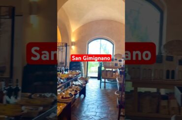 San Gimignano Italy cosmopolitan Tiscuny shops