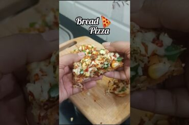 2 min bread pizza recipe | homemade pizzarecipe #myfunfoodgallery #youtubeshorts#pizza#shorts