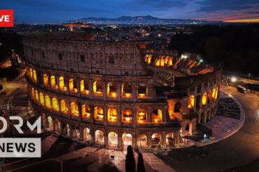 LIVE: Colosseum Lights Up for Historic Celebration as UNESCO Recognizes Italian Cuisine | AJ1N