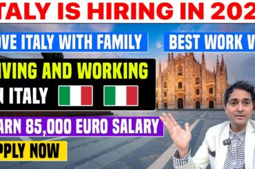 Italy Work Visa in 10 Day | Job in Italy| Move Italy without Job| Work Permit in 8000 Rs |Free House