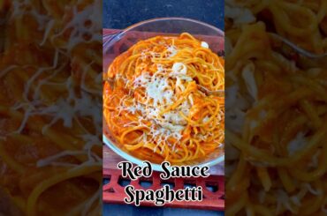 Red sauce Spaghetti Pasta with Red Homemade Pasta Sauce | Red Sauce Spaghetti recipe