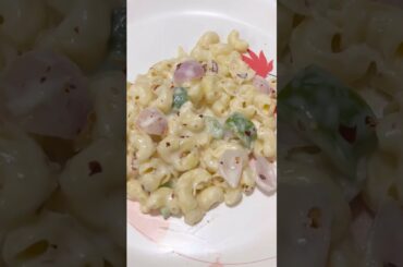 White Sauce Pasta Recipe #shorts #pasta #recipe #whitesaucepasta #trending #viral #shortvideo #food