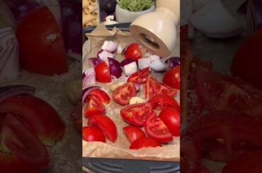 Roasted Tomato & Pancetta Pasta #pasta #recipe #cooking