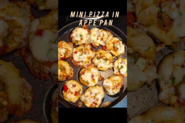 mini pizza in appe pan #shortsfeed #shortvideo #shorts #recipe #viralvideo #trending #youtubeshorts