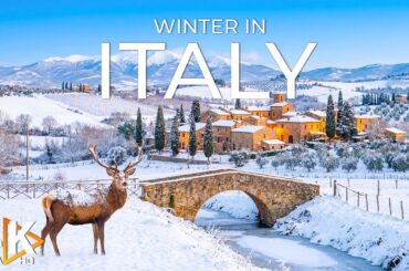 ITALY 4K | Winter Wonderland of Dolomites Peaks, Snowy Forests & Alpine Magic