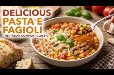 Delicious Pasta e Fagioli (Pasta Fazool) The Italian Comfort Classic