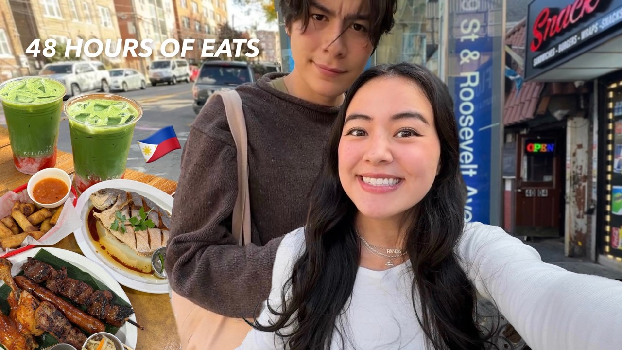 SHOWING MY BOYFRIEND ALL THE BEST FOOD in NYC!! (matcha, filipino bbq, italian food) SHOWING MY BOYFRIEND ALL THE BEST FOOD in NYC!! (matcha, filipino bbq, italian food)