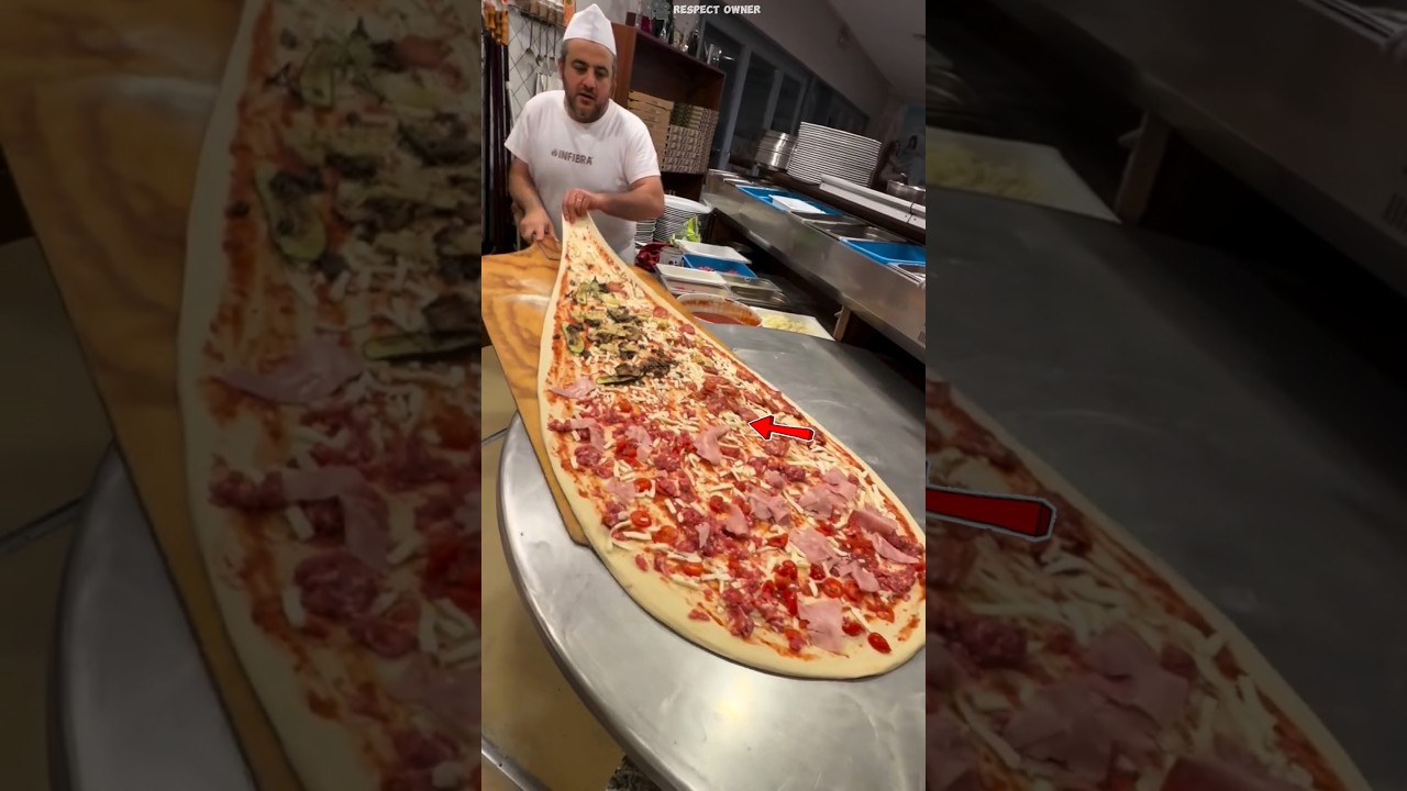 The World’s Largest Pizza Delivery Challenge #shortvideo The World's Largest Pizza Delivery Challenge #shortvideo