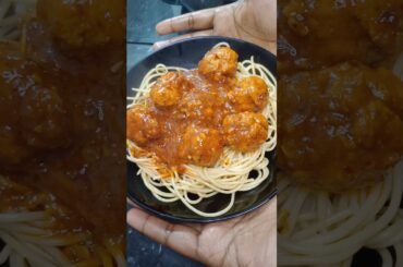 Cooking meatballs in red sauce #shorts #short #food #tamil #viral