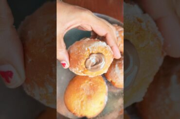 chocolate bomboloni (Italian filled donuts)#trending #food #homemade #cooking
