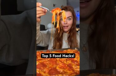 Top 5 food hacks! (Full tags for recipes on TT!) #cooking #pizza #foodie #eating #ramen #brownies