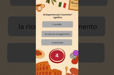 ITALIAN MINI QUIZ 4  #italian #italianlanguage #pinoyinternationalstuent #quiz  #europeanlanguage
