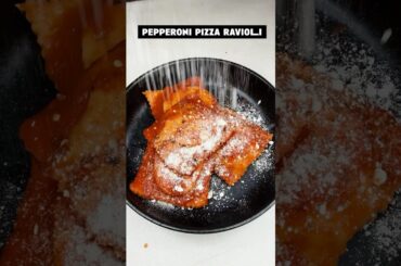 Pepperoni Pizza Ravioli #food #italianfood #Italian #italy #lionfield