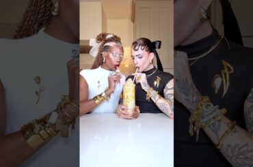 Italian Pannetone Sweet Bread Milk with Crema El Cafe Dalgona #asmr #asmrfood #asmrcooking