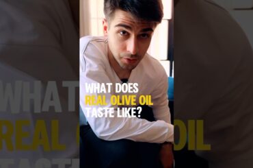 WHAT DOES REAL OLIVE OIL TASTE LIKE? #oliveoil #olive #cookwithme #italy #yummyfood