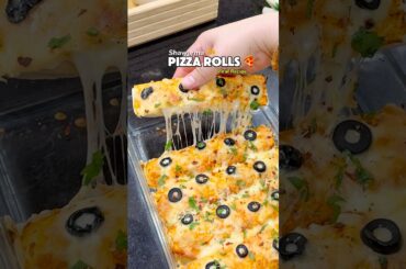 Pizza Shawarma Rolls Recipe #shawarma #pizza #pizzarolls #shorts
