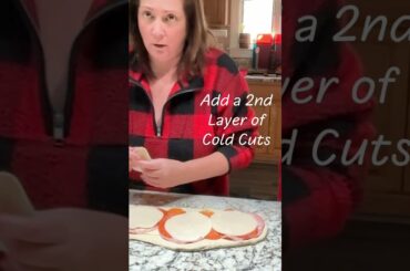 Italian Calzone With Cold Cuts That's Actually Easy #shorts #cooking #italianfood