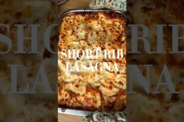 The ultimate lasagne : Beef Short Rib Lasagne