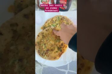 Raat ki bachi hui chapati se bnaye yummy breakfast #besankiroti #breakfast #cooking #italia #europe