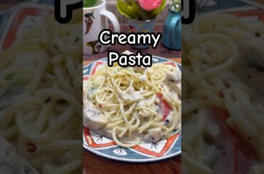 Creamy Cheesy  Pasta . White Sauce pasta |#pasta #recipe #shorts