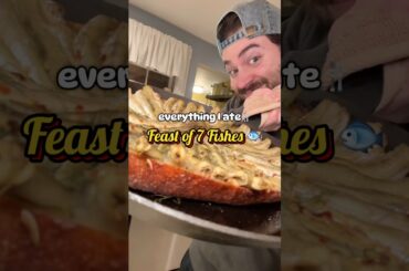 Everything we ate for Feast of Seven Fishes #food #seafood #italianfood #eating