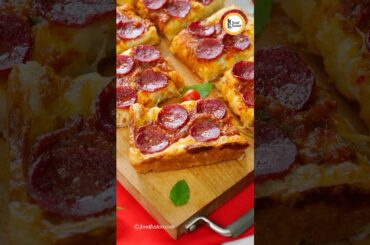 Detroit Style Pepperoni Pizza Recipe by Food Fusion