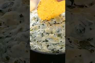 Classic Spinach & Artichoke Dip (So Good!) #shorts