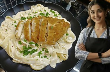 Fettuccine Alfredo Recipe | Creamy Italian Pasta at Home  | 15-Minute Dinner | Kids Favorite Dish