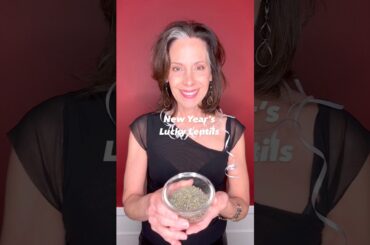 New Year's Lucky Lentils #shorts