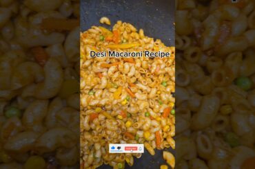 #Desi Macaroni Recipe#easyrecipe#pasta#pastarecipe#easyfood#pastalover#pastatime