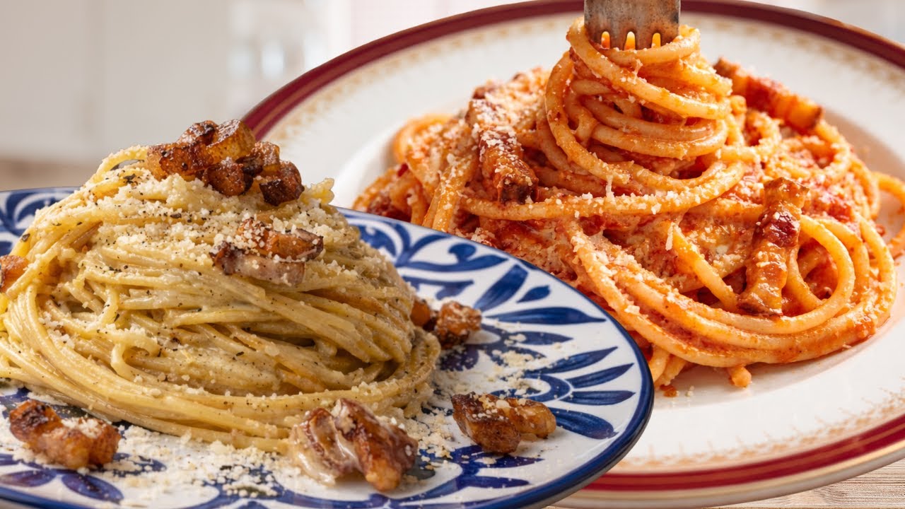 Carbonara vs Amatriciana | Bacon Can’t Compare to Guanciale Carbonara vs Amatriciana | Bacon Can't Compare to Guanciale