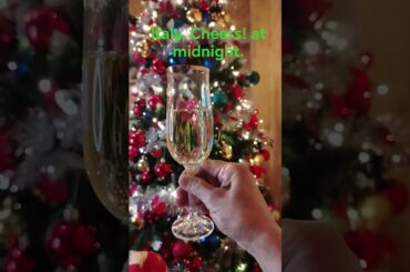 Italy, Cheers! sparkling wine at midnight Happy New Year 2026