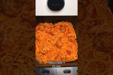 Is This The EASIEST Air Fryer Spaghetti & Meatballs Recipe EVER