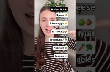 Learn Italian food words #italy #italiaonline #italianlanguage