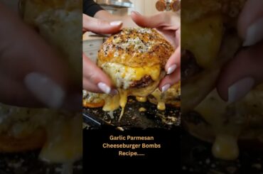 Garlic Parmesan Cheeseburger Bombs