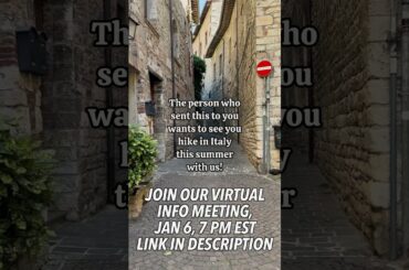 Join us in Italy!