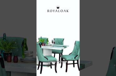 Royaloak Rome Italian Marble Dining Set 4 Seater