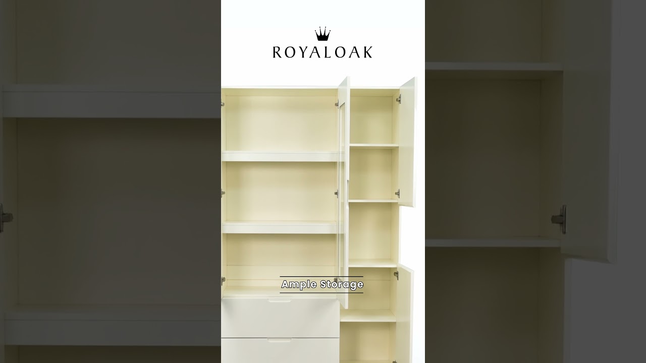 Royaloak Rome Italian Crockery Unit 3 Door Royaloak Rome Italian Crockery Unit 3 Door