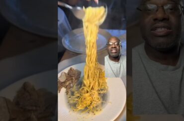 Truffle Pasta On Big Plates